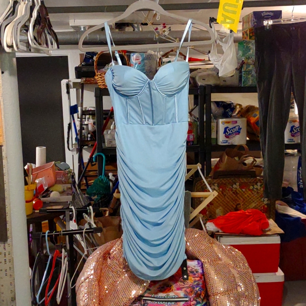 Blue mini dress, size small